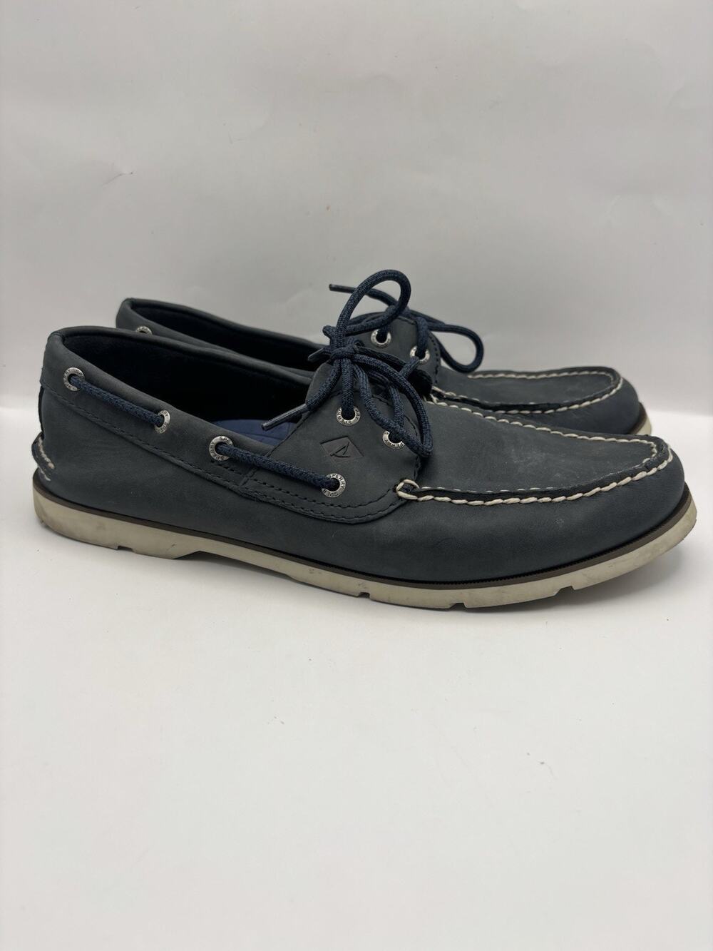 Sperry Authentic Original 2 Eye Blue Boat Shoes Men Size 11